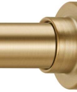 YNL verstellbare Duschvorhangstange, Edelstahl, rutschfest, rostet nicht, 86-167 cm, goldfarben, für small Windows, Wasc