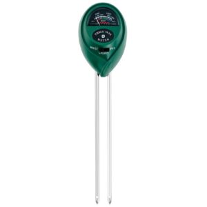 Dozylive 3-in-1 Bodentester für Gartenpflanzen und Rasen mit pH-Messer und Feuchtigkeitsmessgerät