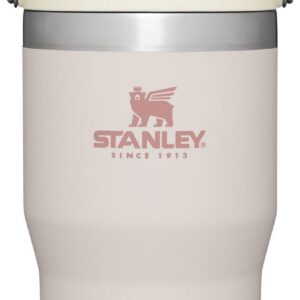 STANLEY IceFlow Flip Straw Tumbler 20oz Rose Quartz - Ideal für Outdooraktivitäten - Keeping Drinks Cold - Leicht und pr