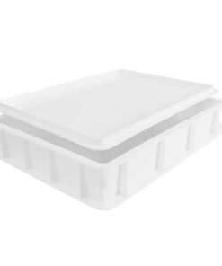 Pizza Lover® Pizzaballenbox mit Deckel – stabil & Lebensmittelrecht – für Pizzateig & Brotteig, ideal für Kühlschrank –