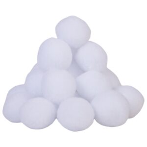 Limtula Realistische Imitations-Snowebelte 6 cm für Hausvergnügen und Weihnachtsdeko im Innern | Limtula 100 Pack Imita