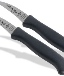 Schälmesser aus Solingen Made in Germany - scharfes Obst- und Gemüsemesser Set | Rostfreies Edelstahl-Schneidmesser aus