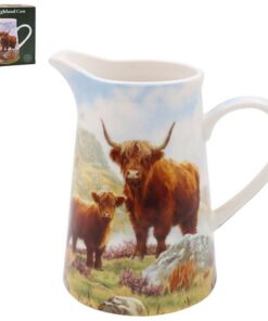 Der Leonardo Collection Highland Cow Krug von Macneil Studios für Zuhause und Büro | Stilvolle Sahne- und Milchkrüge zur