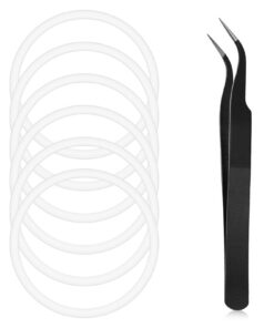 6er Silikon Ersatzdichtungsset Innendurchmesser 5cm mit Pinzette für Thermobecher Kaffeebecher Isolierbecher