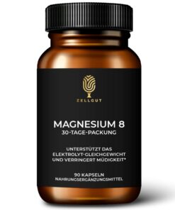 Magnesium 8 Komplex - 8 Magnesiumverbindungen hochdosiert & optimale Bioverfügbarkeit für Erwachsene • hohe Rohstoffqual