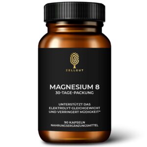 Magnesium 8 Komplex - 8 Magnesiumverbindungen hochdosiert & optimale Bioverfügbarkeit für Erwachsene • hohe Rohstoffqual