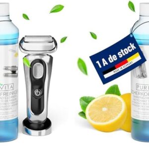 PURIVITA® Scherkopfreiniger Nachfüllflüssigkeit für Braun Clean & Renew Reinigungskartuschen - Kompatibel mit verschiede