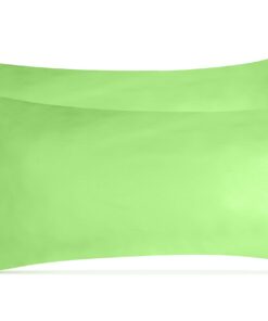 Leevitex Jersey Kissenbezug 2er Set | 170 g/m² | 100% Baumwolle | Apfelgrün/Hellgrün | Öko-Tex STANDARD 100