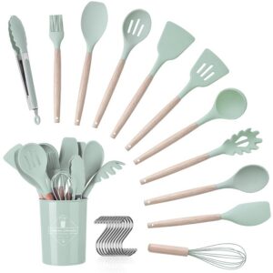 Atliberswo Küchenhelfer Set, 12-teilig, gesund antihaftbeschichtet für Spülmaschinenfest(hitzebeständiges Design) Küchen
