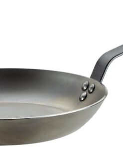 De Buyer Bratpfanne CARBONE PLUS - Eisenstahl - Kochen - Kochliebe - Haus und Heim - 28 cm - Anti-Adhäsion - Silber