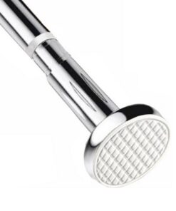 Gardinenstange ohne Bohren Teleskop Edelstahl Rostfrei 90-160cm Rutschfest Silber