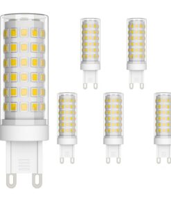 Klighten 6er Pack 9W G9 LED Lampe, 700 Lumen, Kein Flackern, 4000K Naturally White, Ersatz für 70W Halogenlampe