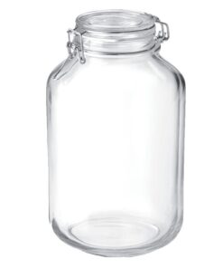 Bormioli Rocco Fido Vorratsglas 4l durchsichtig - Luftdichte Glasdose für Küche