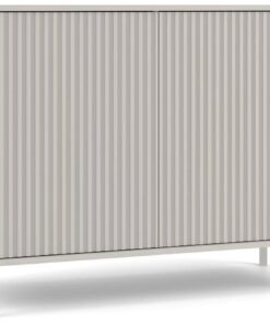 CDF Moderne Kabinett KAMARO 2D Slim | Kaschmir (Beige) Farbe, Dokumenten-Schrank, Easy Montage | Für Wohnzimmer, Schlafz