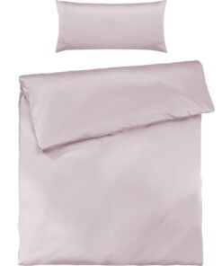 Mako Satin Bettwäsche rosa - Traumhaft weich und hautfreundlich aus 100% Baumwolle