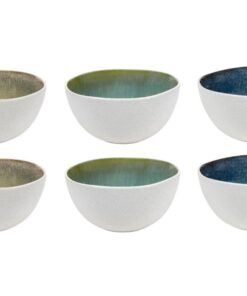 Cookinglife Belize Keramik Suppenschalen 6-teilig 15 cm | spülmaschinenfest mikrowellenfest backofengeeignet