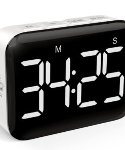 NOKLEAD digitaler Küchentimer zum Kochen: Magnetisch, großer LED-Anzeiger, einstellbare Lautstärke und Helligkeit, leich