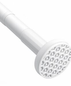 Momooda Teleskopgardinenstange ohne Bohren, Edelstahl, für Badezimmer, Fenster, Küche, Schrank, 50-80cm, Vorhangstange z