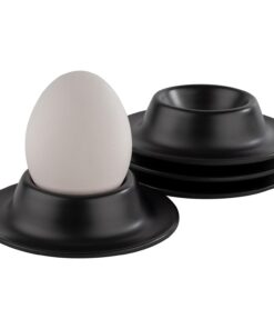 APS Melamin Eierbecher schwarz 8,5x8,5 cm Höhe 4,5 cm