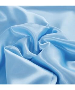 Seiden-Kissenbezug Light Blue 45x45cm weich & dekorativ