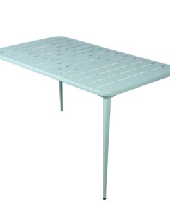 BOKKOLIK Moderner Gartentisch für 4-6 Personen, Outdoor & Indoor, Balkon & Terrasse, 120x60x76 cm