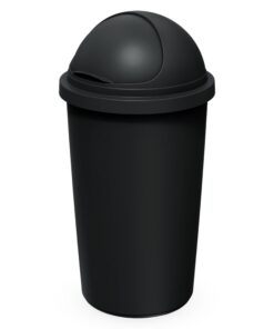 Spetebo Abfalleimer mit Kuppeldeckel - 50 L --recycelbar