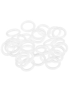 sourcing map Silikon O-Ring VMQ 13mm x 9mm x 2mm Weiß 30Stk Dichtring