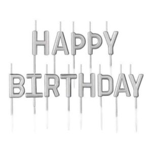 Alles Gute zum Geburtstag Kerze Satz Kinder Geburtstag Dekorationen Silber Gold Champagner Schwarz