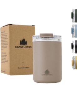 Groenenberg Thermobecher 320 ml | Hält Kaffee 4 Std Warm und ist 100% Auslaufsicher | Ideal für Büro und College | Aus r
