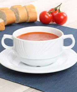 Holst Porzellan Suppentasse LUB 530 0,30 l Lubin mit Untertasse