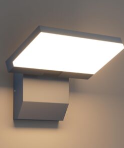 K-Bright Warmweiß 3000K Wasserdichte LED Außenlampe Anthrazit.IP65 für Haustür und Garten Terrasse 24W 220V
