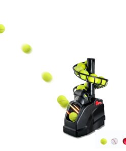 Tennis Ballmaschinen Automatische Trainer für Anfänger maximal 10 Bälle Aufnehmen Zuhause Garage Batterie & AC