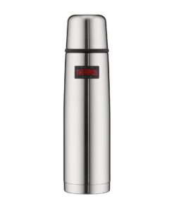 THERMOS Light & Compact Edelstahl-Thermosflasche 1L - 12 h heiß / 24 h kalt - absolut dicht - BPA-frei - spülmaschinenfe