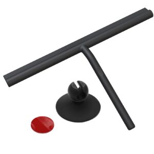 AIMEKE Edelstahl Duschabzieher Schwarz 33 cm Bad&Glasreinigung