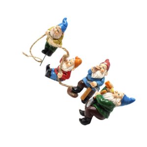 Ifundom 1 Satz Teiliges Gartenzwerge Harz Lustige Gartenfiguren Für Familie Und Freunde