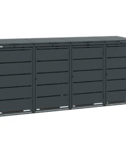 Classic Mülltonnenbox in Anthrazit für robuste und wasserdichte 240L-Mülltonnen