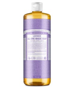Dr. Bronner’s Flüssigseife Lavendel Bio – sanfte Reinigung mit ätherischem Lavendelöl – 945 ml vegan Fair-Trade