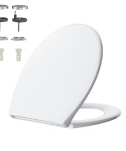 Rainsworth Nano Glaze Antibakterieller Klodeckel Form O + Urea Formaldehyd Absenkautomatik,Universal Klobrille,Ergonomis