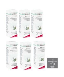 Schnupfen Endrine NAsenspray 0,1% für Erwachsene Set mit 6 x 10 ml inkl. Granatapfel Handseife