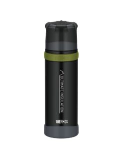 Thermos Mountain Beverage Bottle 0,50l, Black - 24 h heiß / 24 h kalt, leicht, robust, BPA-frei, Trinkbecher, zerlegbar