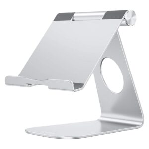 OMOTON Verstellbarer Tablet Ständer für iPad und Tablets, kompatibel mit 2024 iPad Pro 13, 11, 1|9, iPad 10.9, Air und M