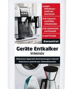 Wepos Intensiv Geräte Entkalker 1 Liter | Konzentrat | für Kaffeevollautomaten | Einfache Anwendung | Entfernt Kalk und