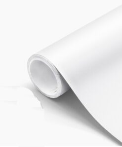 Selbstklebend Möbelfolie Matt Weiß 61 x 500cm wasserdicht für Wände und Schränke Dekofolie