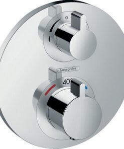 Hansgrohe Ecostat S Thermostat Unterputz Sicherheitssperre 40° C Eckig Mischbatterie Chrom 15758000 Hansgrohe Ecostat S