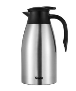 Tiken 2L Doppelwandige Edelstahl thermos Kannen für Kaffee und Speisevorräte Isolierkanne Kaffeekanne