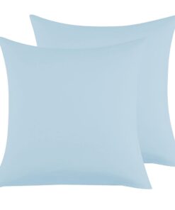 Kissenbezug Hellblau 80x80cm Superweicher Mikrofaser Premium OEKO-TEX
