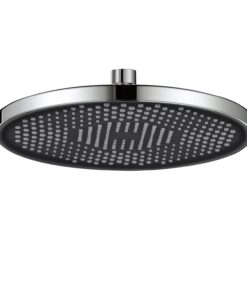 Regenduschkopf YUANNY Wasserspar Universal-Kopfbrause mit Anti-Kalk-Düsen, Runder Duschkopf Ø 26 cm, Stable ABS Chrom