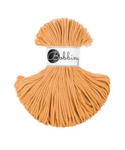 Bobbiny Junior Baumwoll-Flechtschnur - Orange - Vielseitige Makramee-Kordel für Stricken, Weben, DIY-Basteln und Heimdek