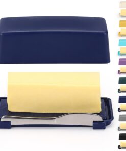 Kyraton Butterdose Mit Deckel Für Arbeitsplatte, KüchengeschenkFür Ehefrau Und Mutter, Edelstahl-Mehrzweck-Buttermesser