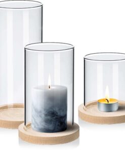 Tuuters 3er Windlicht-Set aus Borosilikatglas für Hauswirte im Garten und Freigeistern 2023emodel